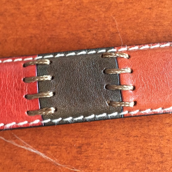 Fossil Patchwork Leather Medium exposed stitch - Picture 5 of 7